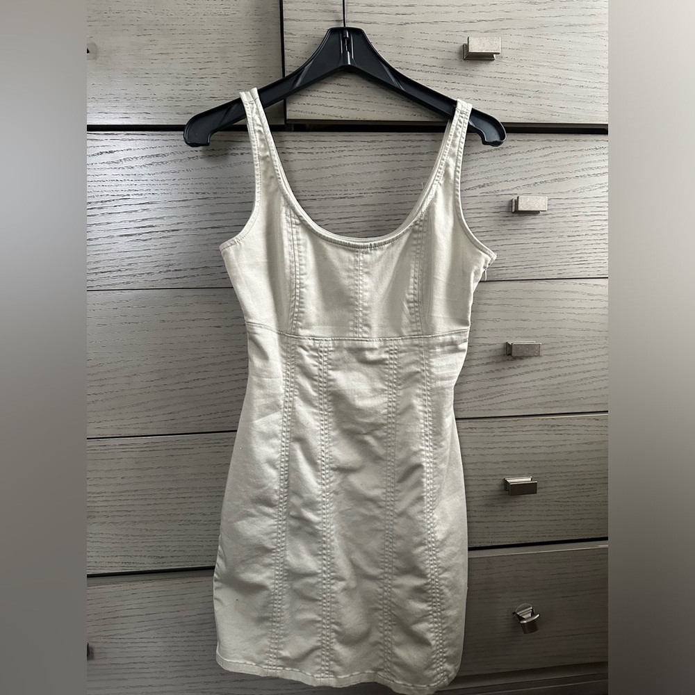 Forever 21 Sage Green Denim Material Dress